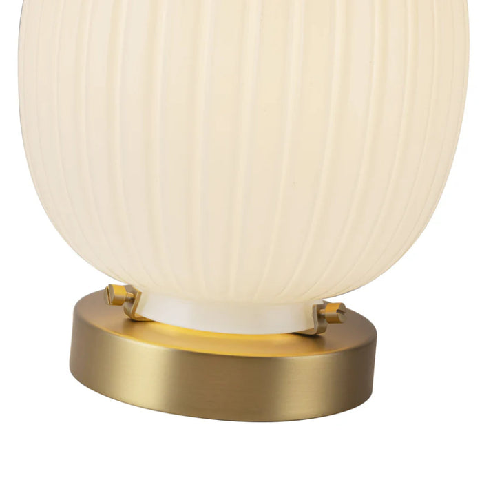 Alora Mood TL579107 Cherise 1-lt 8" Tall Table Lamp - Brushed Gold