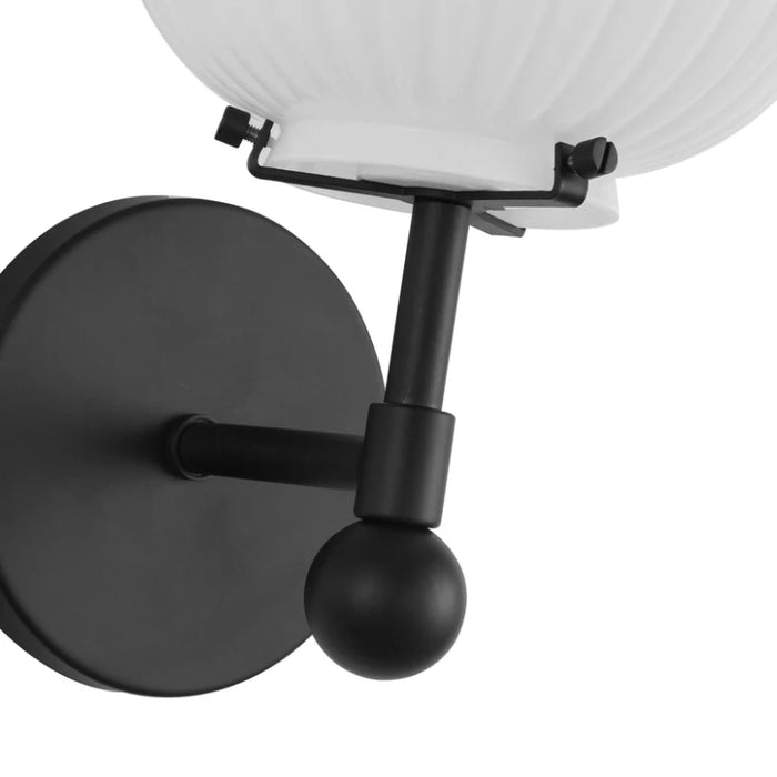 Alora Mood WV579107 Cherise 1-lt 12" Tall Vanity Light - Matte Black