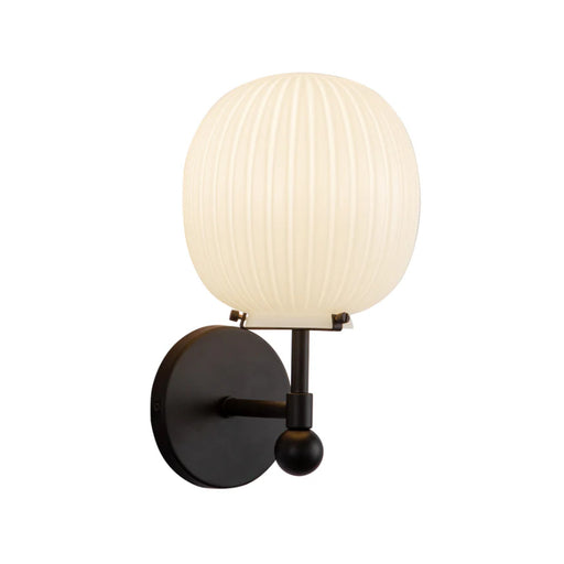 Alora Mood WV579107 Cherise 1-lt 12" Tall Vanity Light - Matte Black
