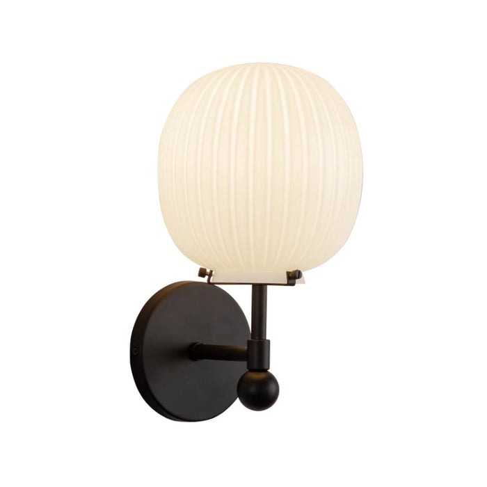 Alora Mood WV579107 Cherise 1-lt 12" Tall Vanity Light - Matte Black