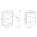 Paris Mirror Chic Rectangle 24" x 32" LED Lighted Mirror, 3CCT Selectable