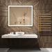 Paris Mirror Chic Rectangle 48" x 35" LED Lighted Mirror, 3CCT Selectable - Black Framed