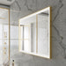 Paris Mirror Chic Rectangle 48" x 35" LED Lighted Mirror, 3CCT Selectable - Gold Framed