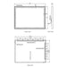 Paris Mirror Chic Rectangle 48" x 35" LED Lighted Mirror, 3CCT Selectable