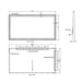 Paris Mirror Chic Rectangle 60" x 32" LED Lighted Mirror, 3CCT Selectable