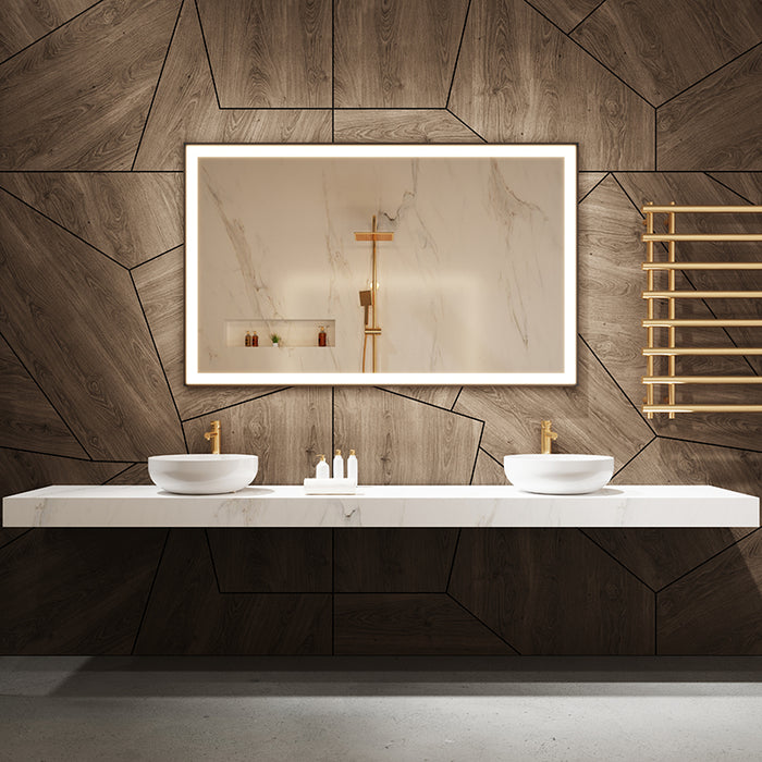 Paris Mirror Chic Rectangle 60 x 32 LED Illuminated Mirror, RGB