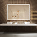 Paris Mirror Chic Rectangle 70" x 45" LED Lighted Mirror, 3CCT Selectable - Black Framed