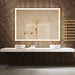Paris Mirror Chic Rectangle 70" x 45" LED Lighted Mirror, 3CCT Selectable - Gold Framed