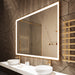 Paris Mirror Chic Rectangle 70" x 45" LED Lighted Mirror, 3CCT Selectable - Gold Framed