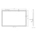 Paris Mirror Chic Rectangle 70" x 45" LED Lighted Mirror, 3CCT Selectable