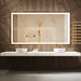 Paris Mirror Chic Rectangle 85" x 40" LED Lighted Mirror, RGB - Gold Frame