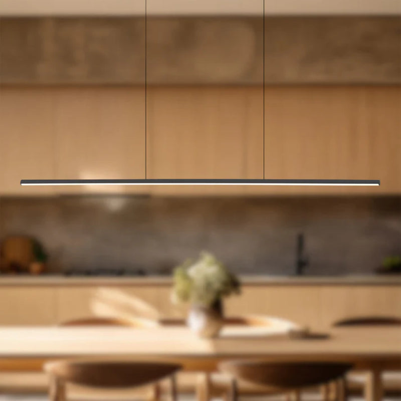 Kuzco LP14947-UNV Chute 1-lt 47" LED Linear Pendant, 120-277V - Black