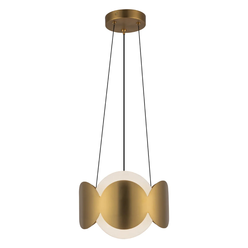 Kuzco CH59810 Ciel 1-lt 10" Chandelier -  Brushed Gold