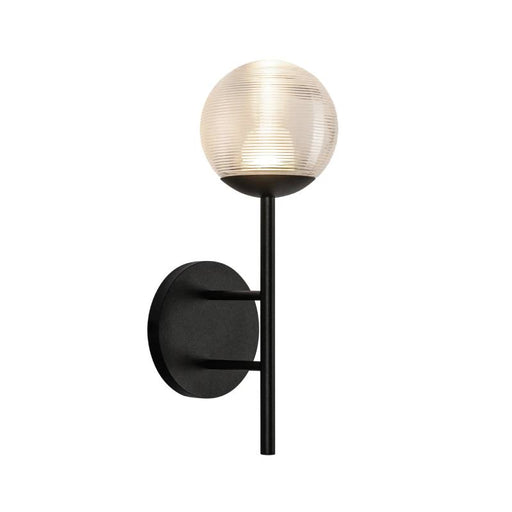 Kuzco EW78513 Claremont 1-lt 13" Tall LED Outdoor Wall Sconce-Clear Ribbed Glass