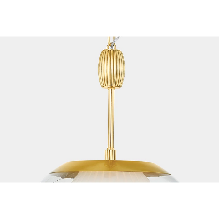 Hudson Valley 7310 Clementon 1-lt 11" Pendant - Aged Brass