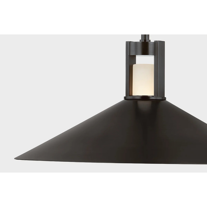 Hudson Valley 3020 Clermont 2-lt 20" LED Pendant - Distressed Bronze