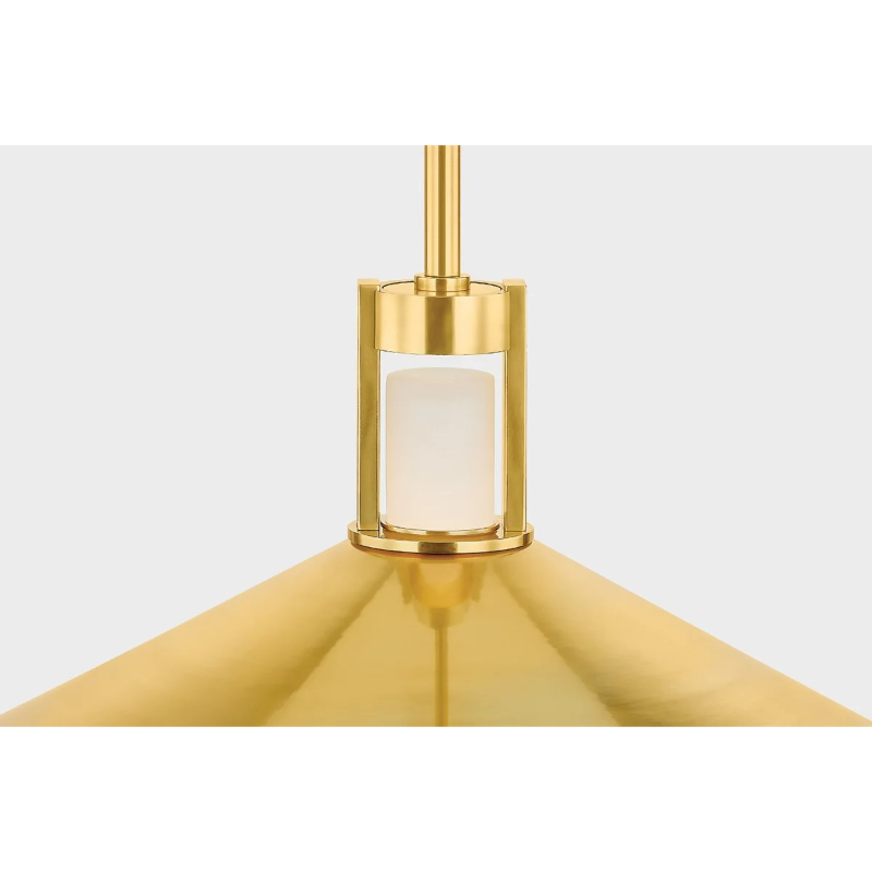 Hudson Valley 3028 Clermont 2-lt 28" LED Pendant - Aged Brass