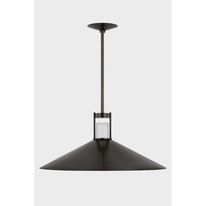 Hudson Valley 3028 Clermont 2-lt 28" LED Pendant - Distressed Bronze