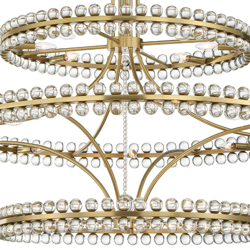 Crystorama CLO-8000 Clover 24-lt 48" Chandelier