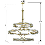 Crystorama CLO-8000 Clover 24-lt 48" Chandelier