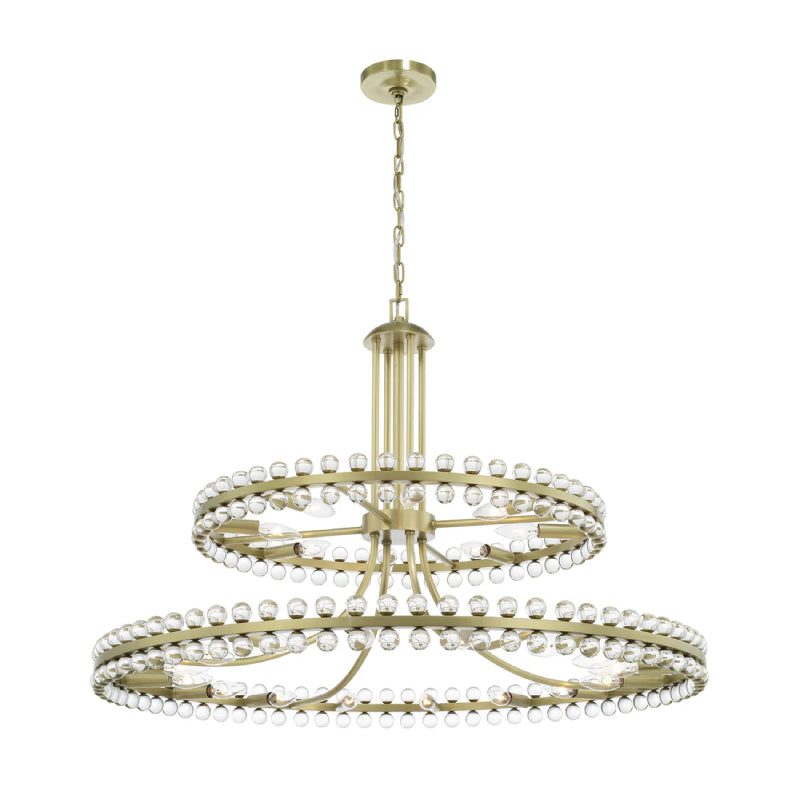 Crystorama CLO-8890 Clover 24-lt 39" Chandelier