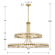 Crystorama CLO-8890 Clover 24-lt 39" Chandelier