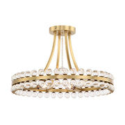 Crystorama CLO-8894 Clover 4-lt 18" Semi Flush Mount