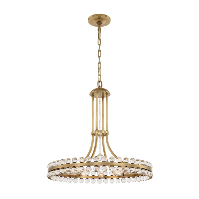 Crystorama CLO-8898 Clover 8-lt 23" Chandelier