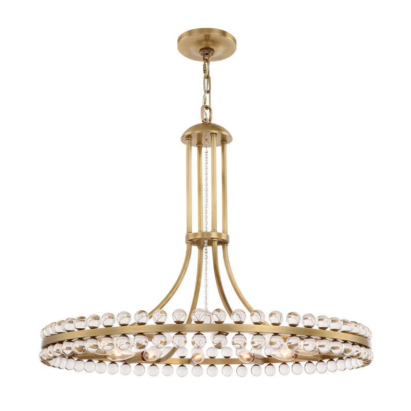 Crystorama CLO-8898 Clover 8-lt 23" Chandelier