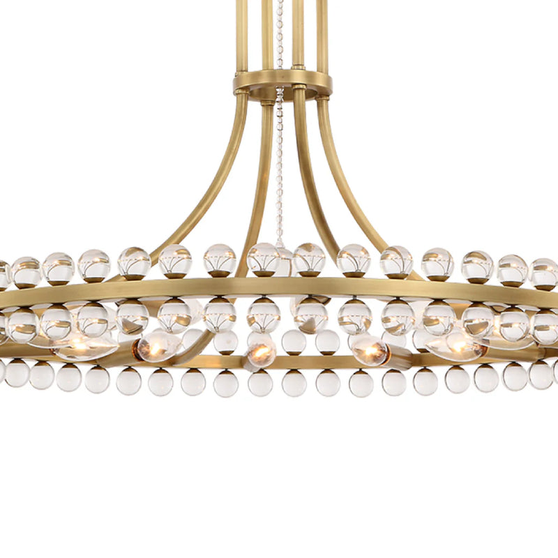 Crystorama CLO-8898 Clover 8-lt 23" Chandelier