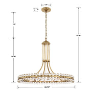 Crystorama CLO-8899 Clover 12-lt 29" Chandelier