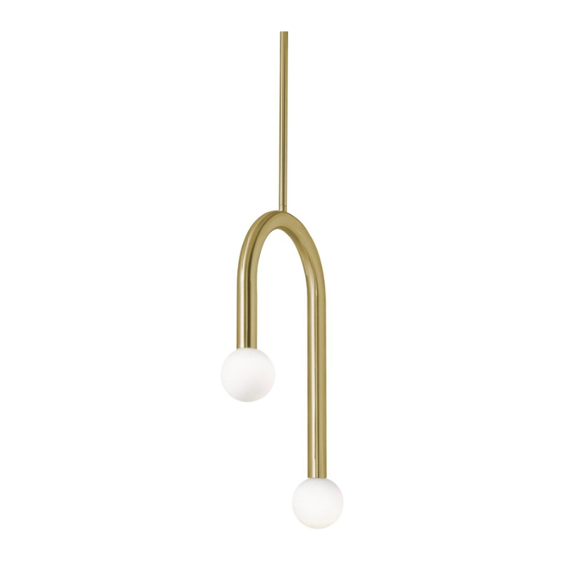 AFX COEP12LAJUD Colette 2-lt 12" LED Pendant - Light Antique Brass