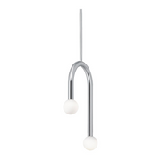 AFX COEP12LAJUD Colette 2-lt 12" LED Pendant - Polished Chrome