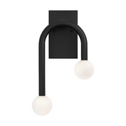 AFX COES1017LAJUD Colette 2-lt 17" Tall LED Wall Sconce - Black