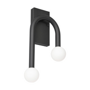 AFX COES1017LAJUD Colette 2-lt 17" Tall LED Wall Sconce - Black