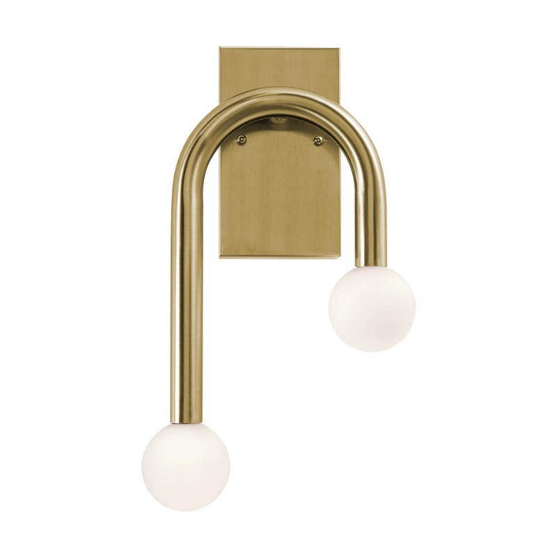 AFX COES1017LAJUD Colette 2-lt 17" Tall LED Wall Sconce - Light Antique Brass
