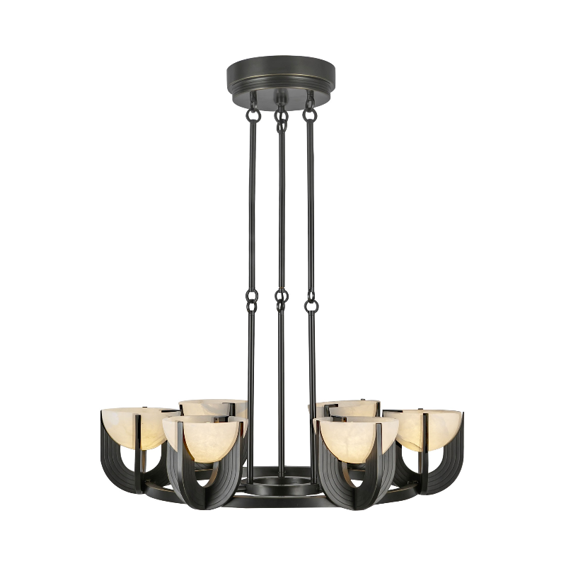 Alora CH362627 Colette 6-lt 27" LED Chandelier - Urban Bronze