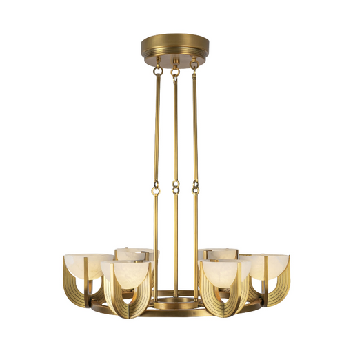 Alora CH362627 Colette 6-lt 27" LED Chandelier - Vintage Brass