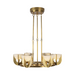 Alora CH362627 Colette 6-lt 27" LED Chandelier - Vintage Brass