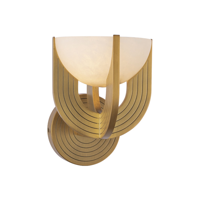 Alora WV362106 Colette 1-lt 8" Tall LED Wall Sconce - Vintage Brass