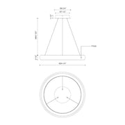 Kuzco PD82724 Cortana 24" LED Pendant