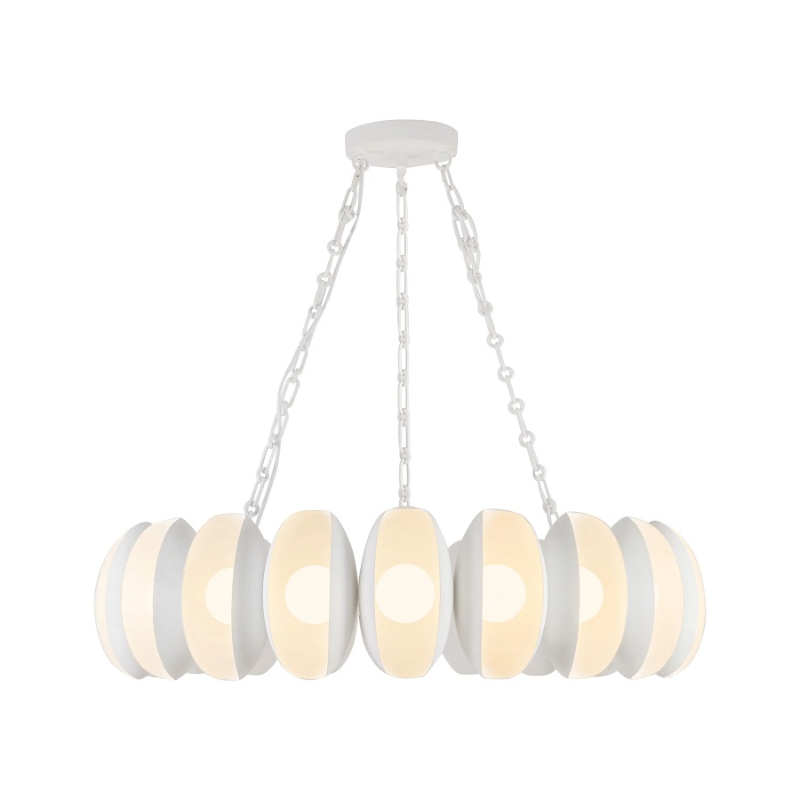 Alora CH305737 Cortez 20-lt 37" LED Chandelier - Antique White