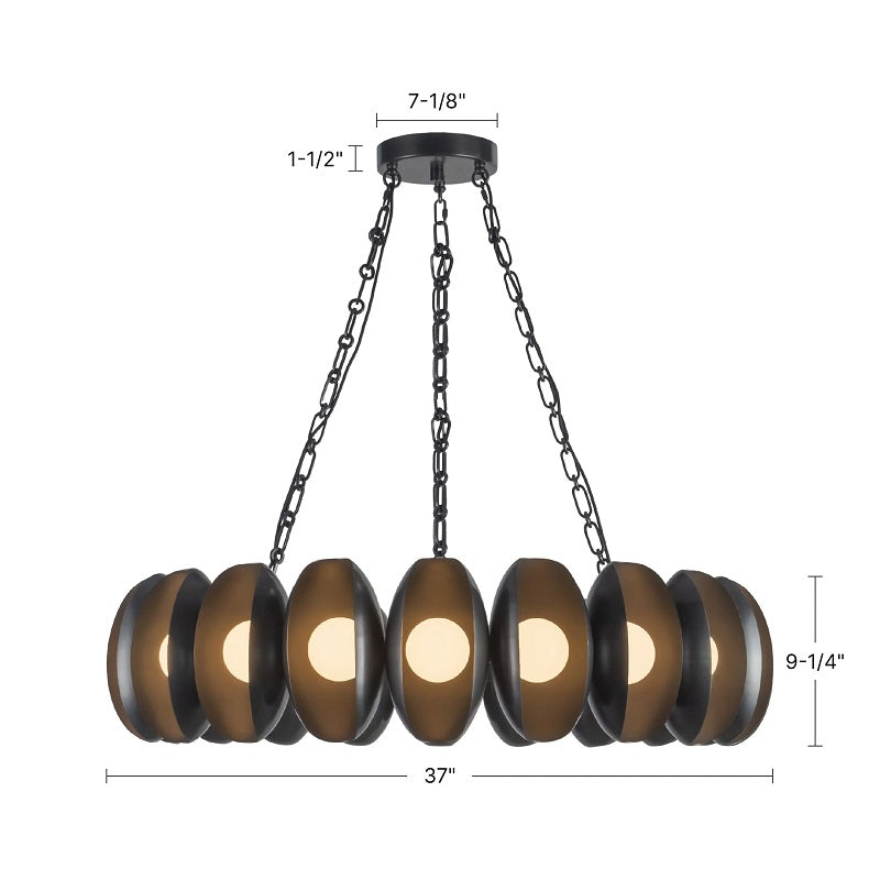 Alora CH305737 Cortez 20-lt 37" LED Chandelier