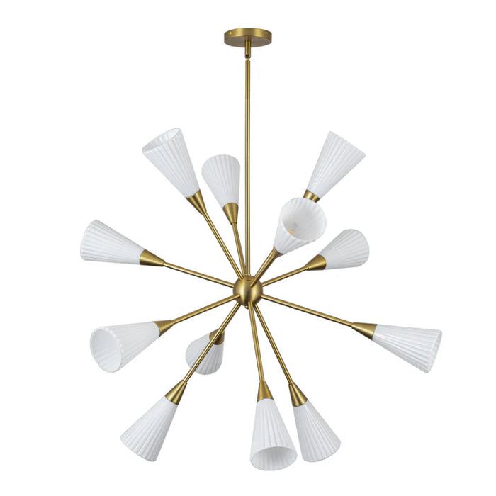 Alora Mood CH462039 Cosmo 12-lt 39" Chandelier - Brushed Gold