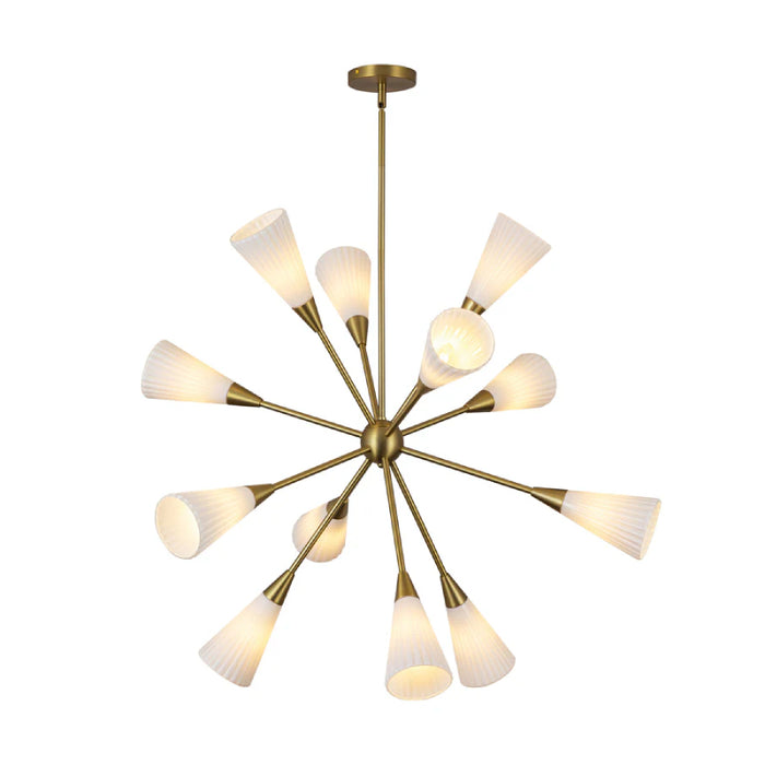 Alora Mood CH462039 Cosmo 12-lt 39" Chandelier - Brushed Gold