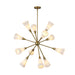 Alora Mood CH462039 Cosmo 12-lt 39" Chandelier - Brushed Gold