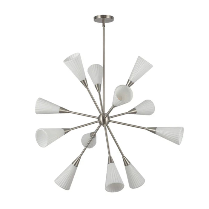 Alora Mood CH462039 Cosmo 12-lt 39" Chandelier - Brushed Nickel