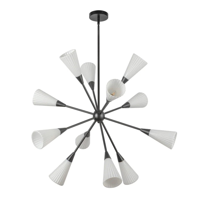 Alora Mood CH462039 Cosmo 12-lt 39" Chandelier - Matte Black