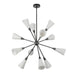 Alora Mood CH462039 Cosmo 12-lt 39" Chandelier - Matte Black