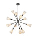Alora Mood CH462039 Cosmo 12-lt 39" Chandelier - Matte Black